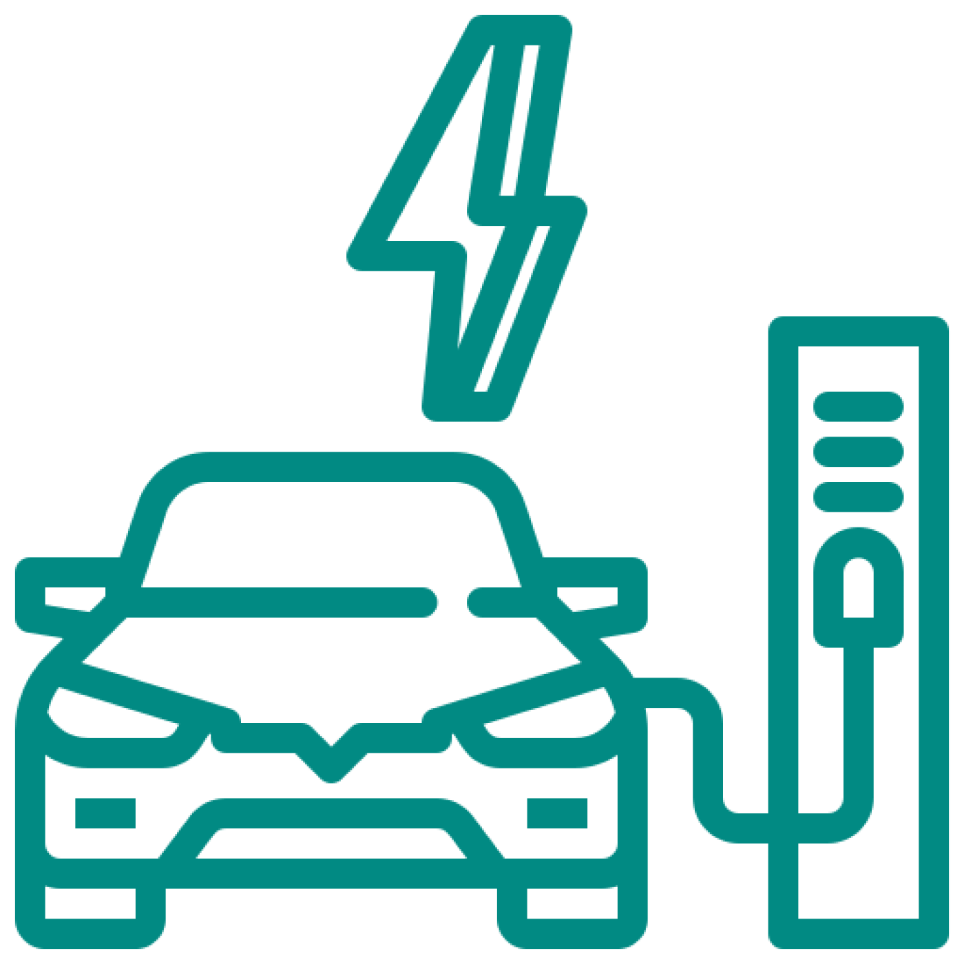 Electric car charging station